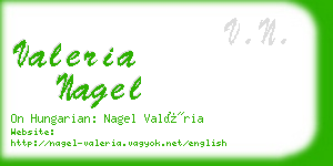 valeria nagel business card